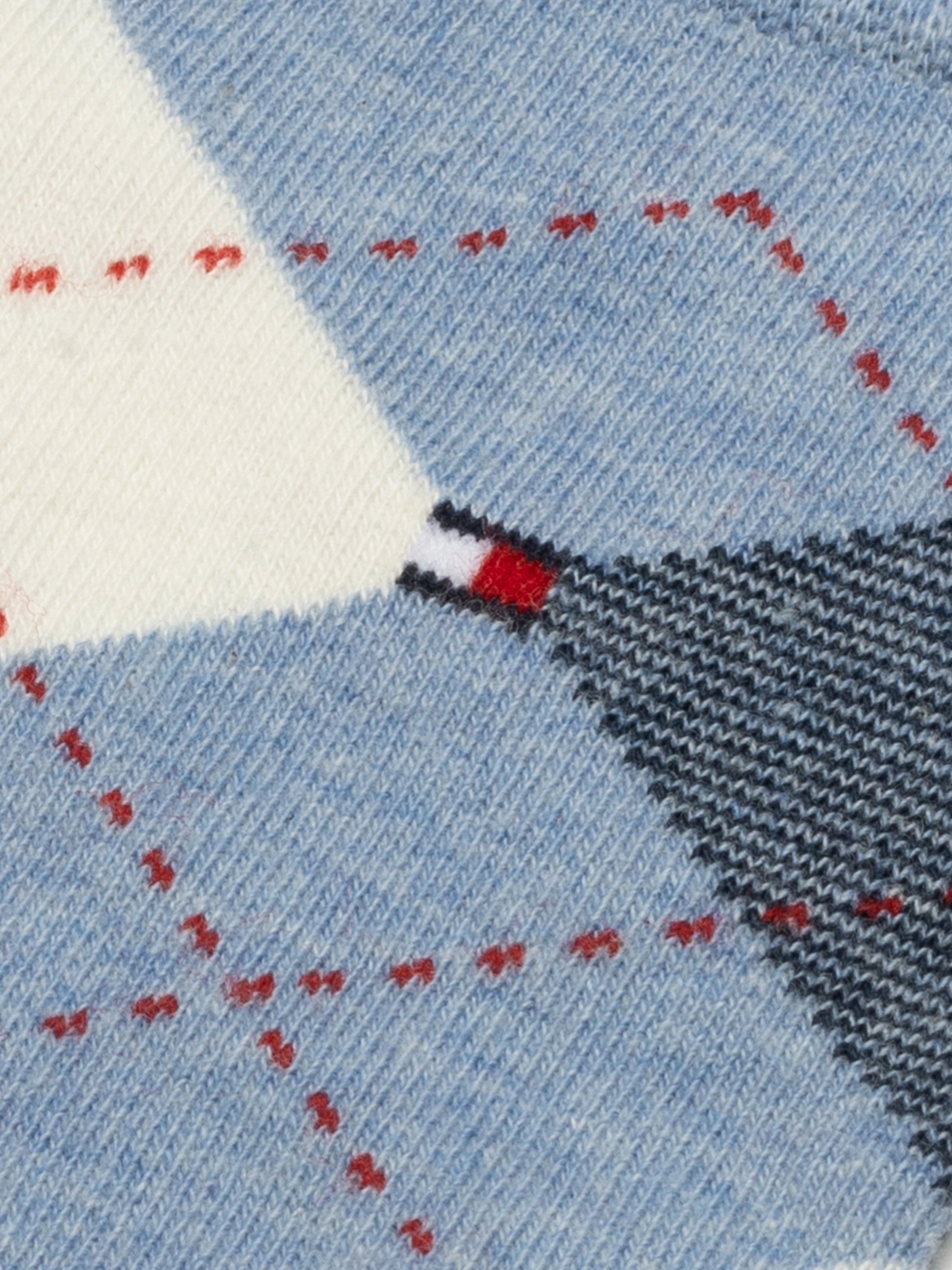 Tommy Hilfiger 2-Pack: Classic Blue & Grey Checked Crew Socks – Effortless Style!